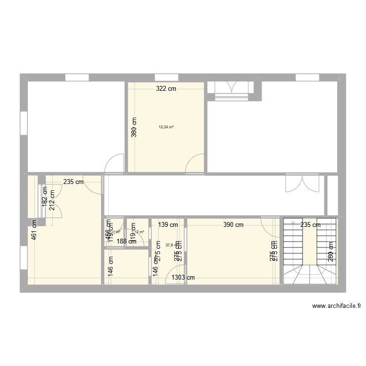 Ammar111. Plan de 4 pièces et 52 m2