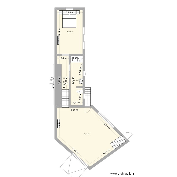 Nicolas. Plan de 4 pièces et 63 m2