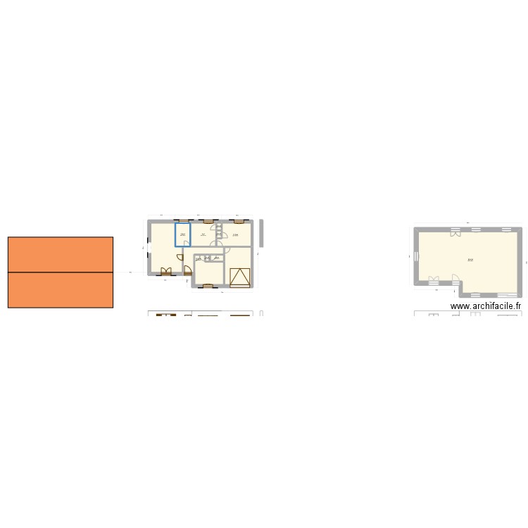 Maison2. Plan de 9 pièces et 169 m2