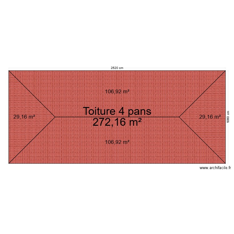 TOIT. Plan de 0 pièce et 0 m2