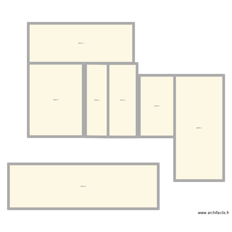 foch. Plan de 7 pièces et 343 m2