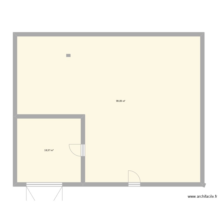 Maison m. Plan de 2 pièces et 117 m2