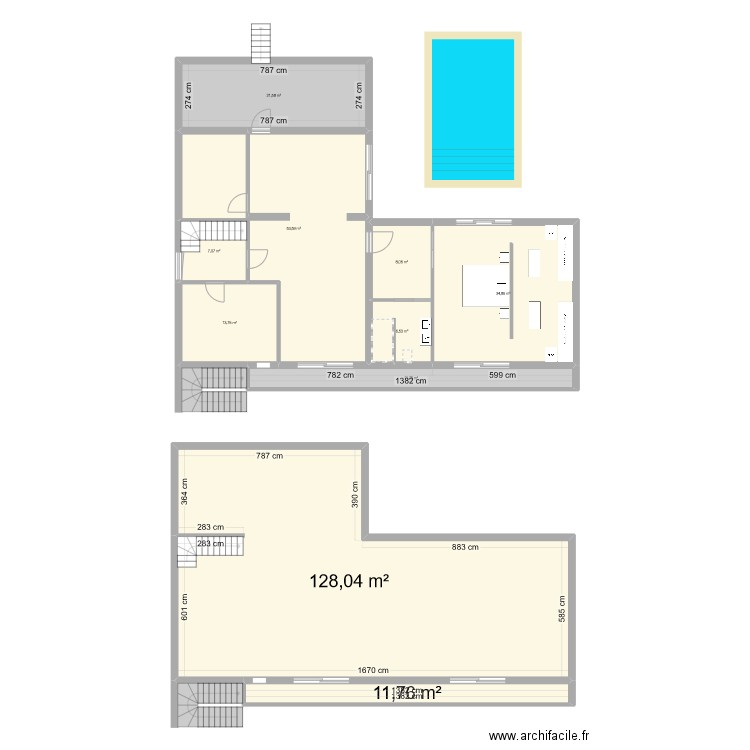 RTE IGUE 3. Plan de 10 pièces et 297 m2