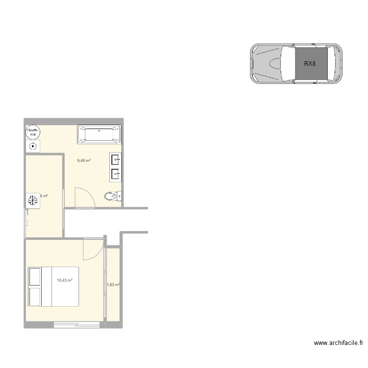 maison_2. Plan de 4 pièces et 27 m2