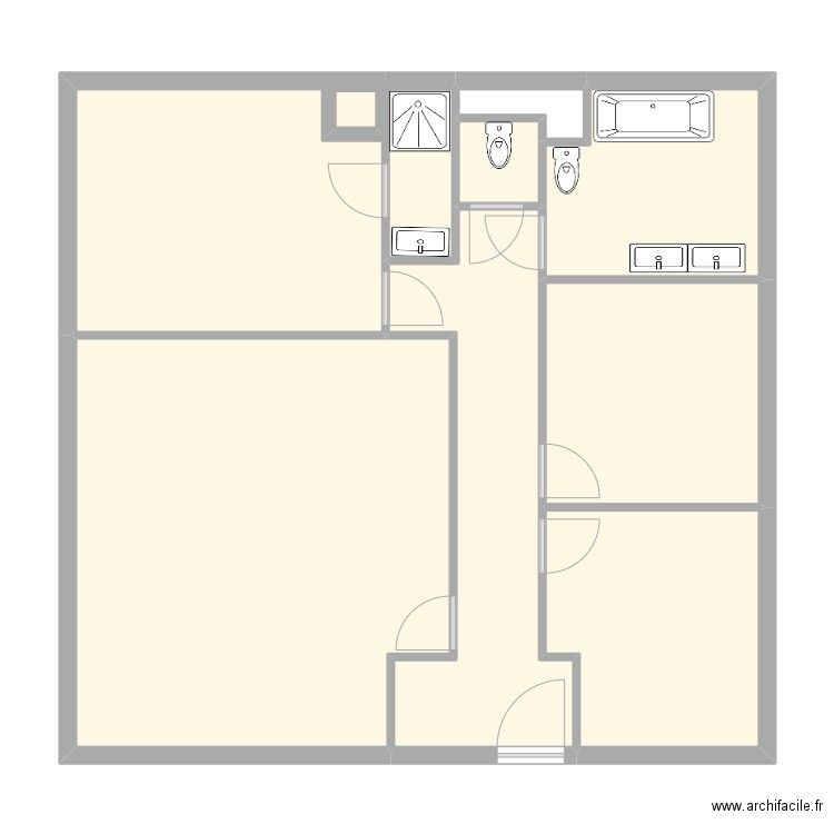 test. Plan de 10 pièces et 96 m2