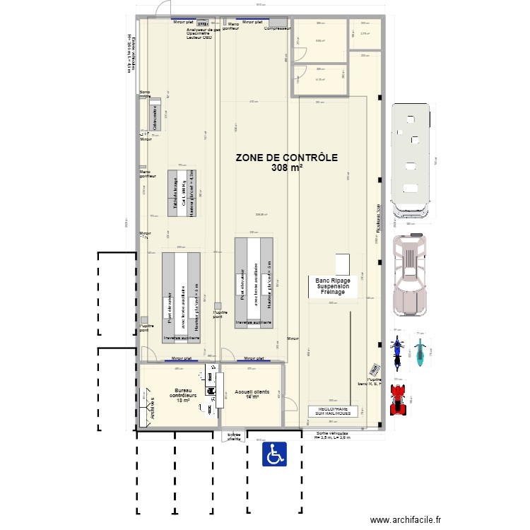 CCT mixte VL/CL LA FARLEDE Projet. Plan de 6 pièces et 360 m2