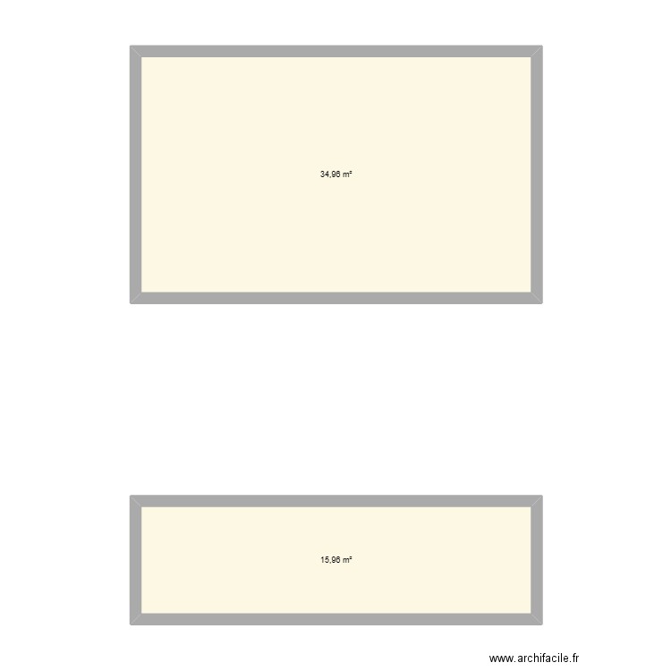 Local jardin E. Plan de 2 pièces et 51 m2