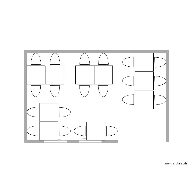 salle etage. Plan de 0 pièce et 0 m2