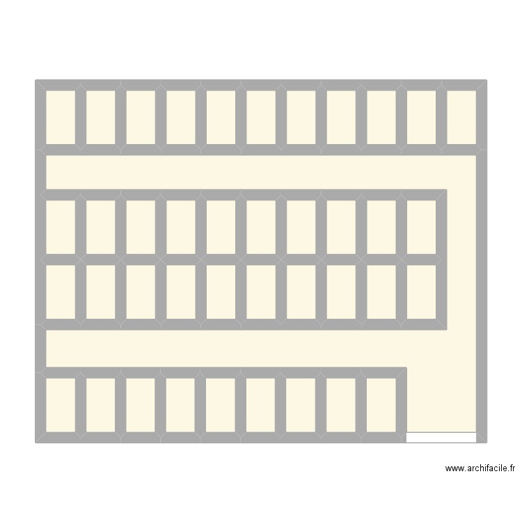 RPAL_24EDO6977_ZOOLOGIQUE. Plan de 41 pièces et 64 m2