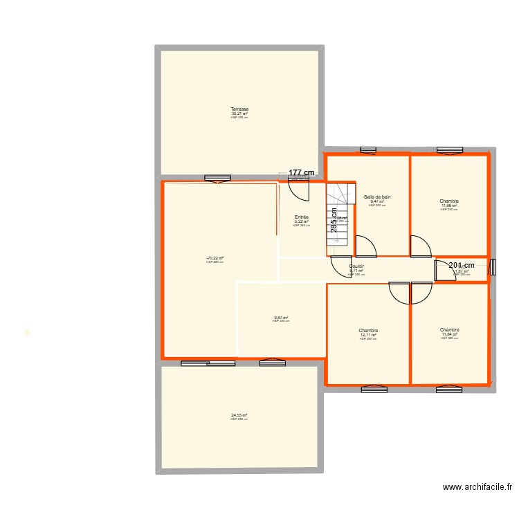 plan du rdc 1. Plan de 13 pièces et 152 m2