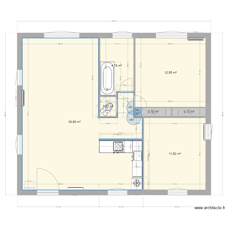 MaisonM&C. Plan de 25 pièces et 398 m2