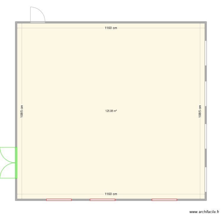 bureaux altkirch. Plan de 1 pièce et 126 m2