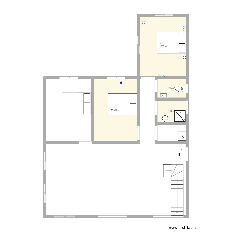 New Jerusalem. Plan de 15 pièces et 115 m2