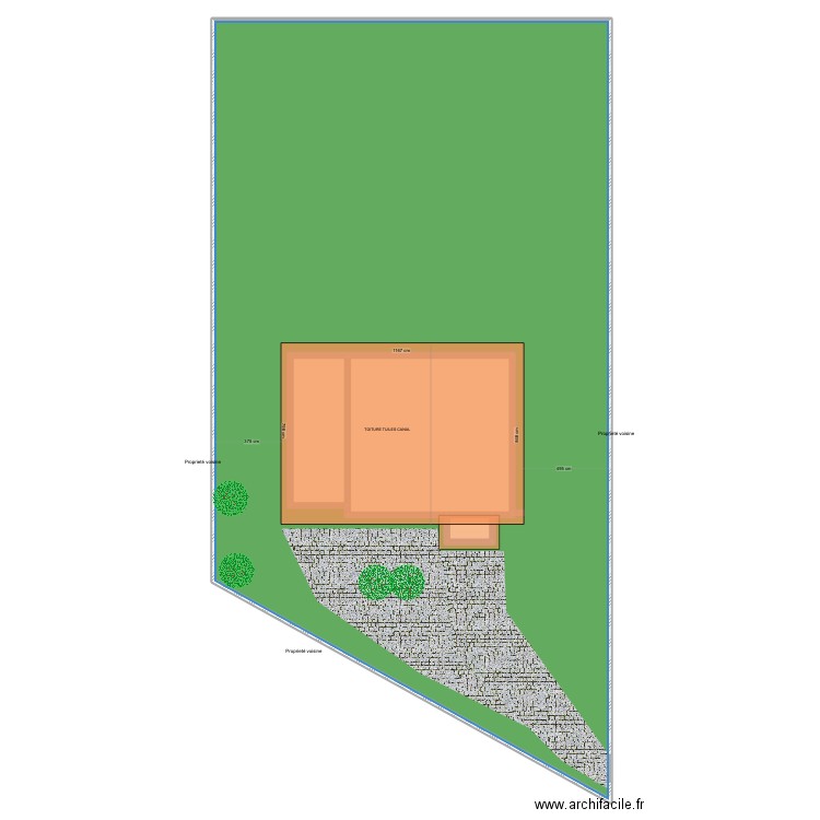 plan de masse 4. Plan de 4 pièces et 781 m2