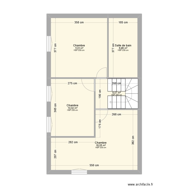 LANOT ETA. Plan de 5 pièces et 52 m2