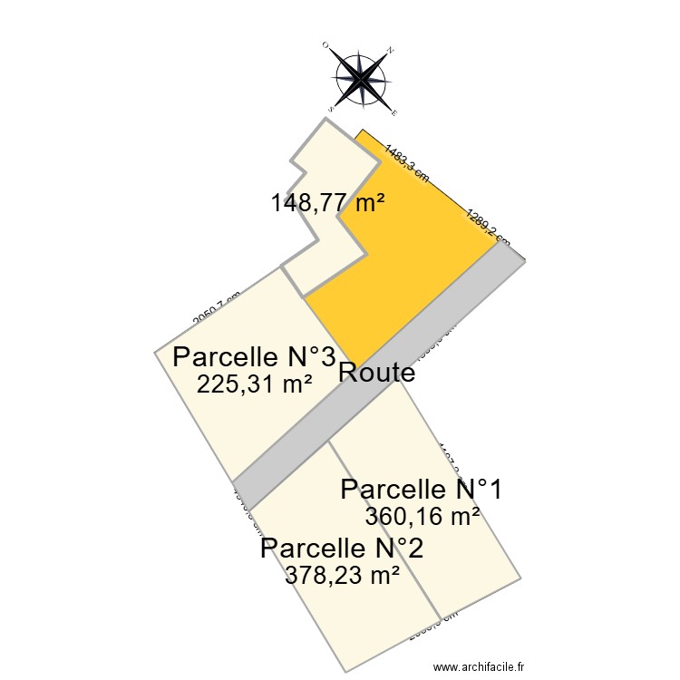 futur maison. Plan de 5 pièces et 1491 m2