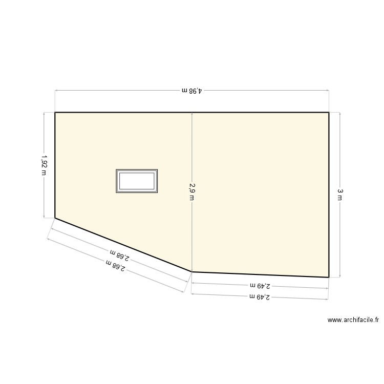 facade coté tunnel   Face n°1. Plan de 0 pièce et 0 m2