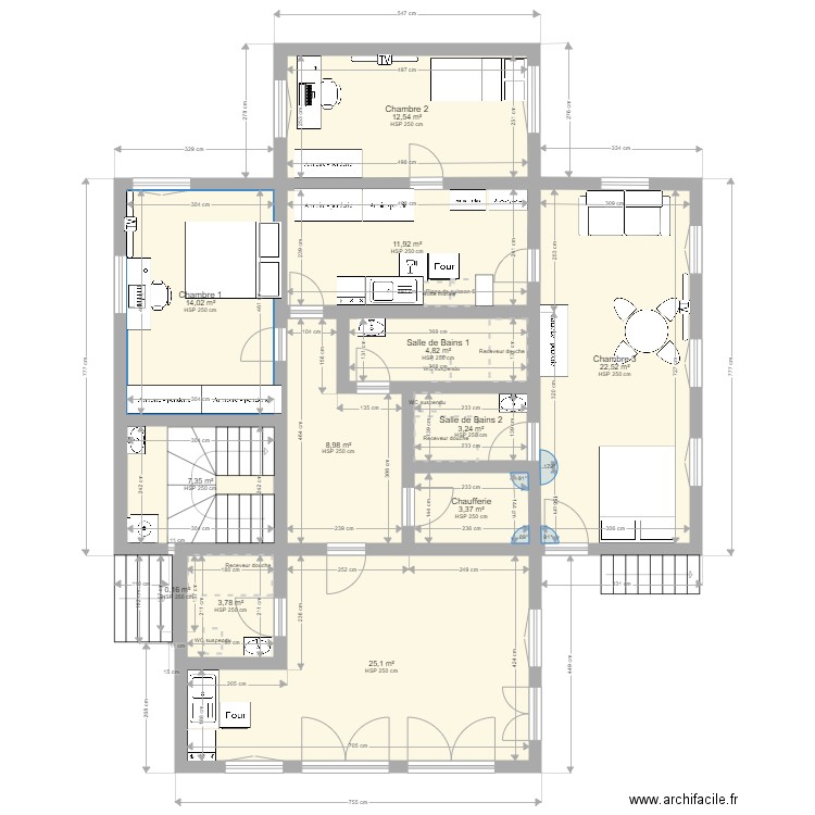 MB20 SS 080624 Extension. Plan de 12 pièces et 118 m2