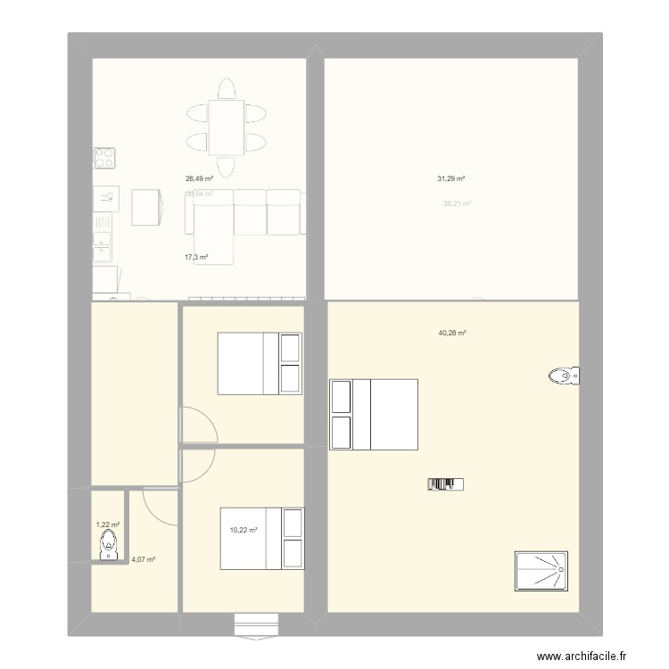 Saint Tréoldy. Plan de 11 pièces et 318 m2