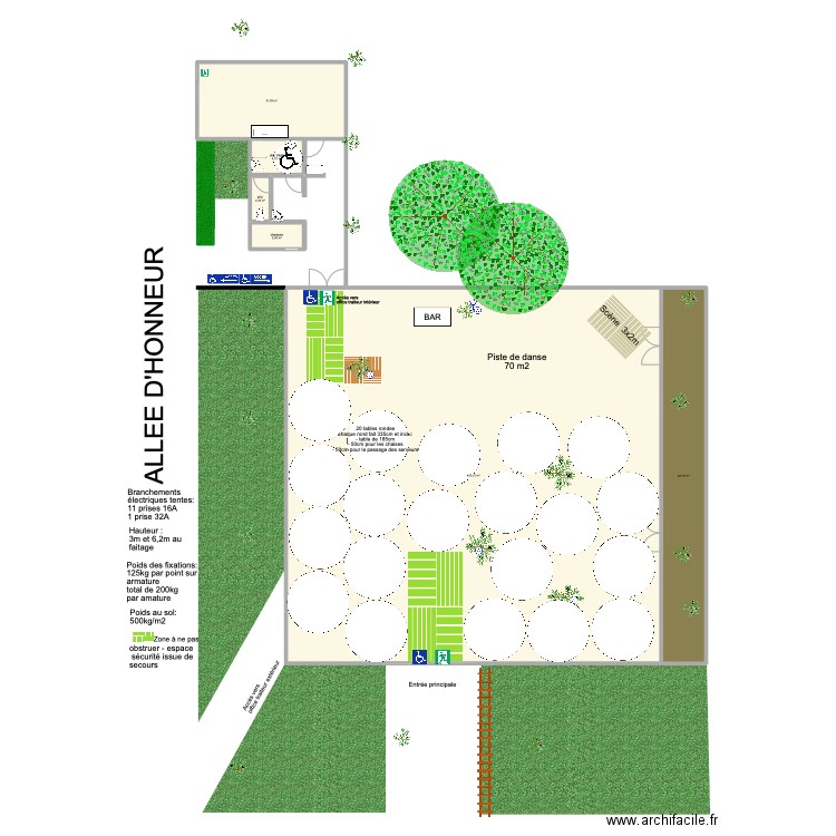 Graco / RSE v2. Plan de 6 pièces et 489 m2