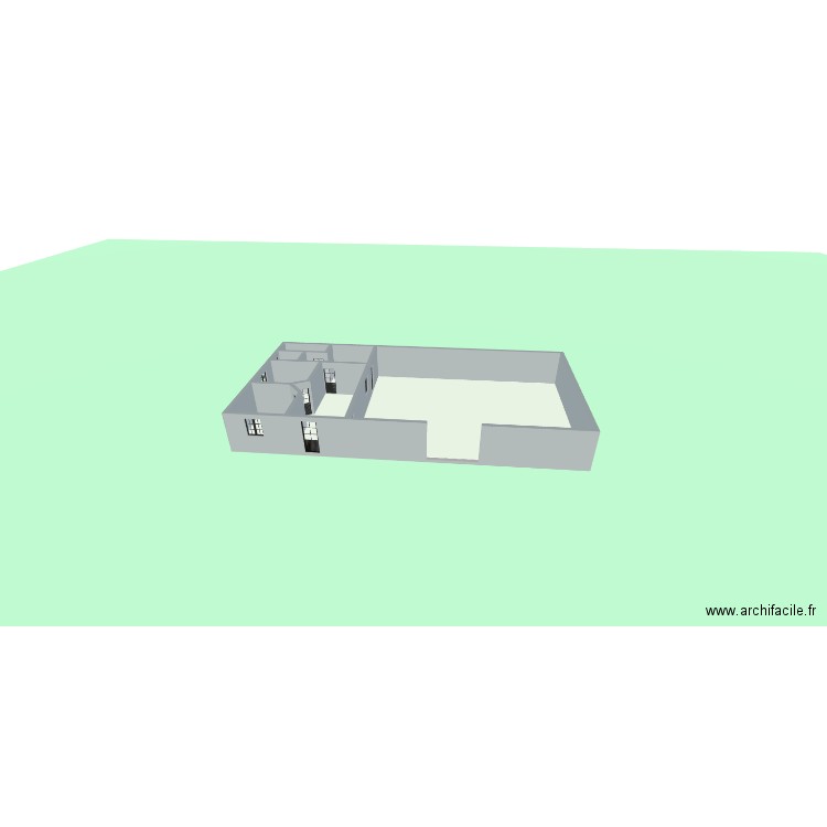 Saint Bauzille . Plan de 6 pièces et 197 m2