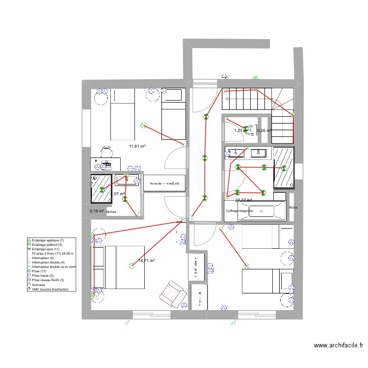 Bandol R+1 villa 1. Plan de 0 pièce et 0 m2