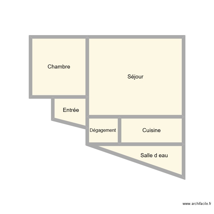 2503 CAGNARD. Plan de 6 pièces et 16 m2