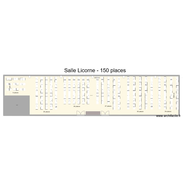 Espace Licorne. Plan de 1 pièce et 449 m2