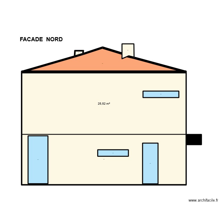 DP CAPO PLANS FACADES NORD. Plan de 20 pièces et 103 m2