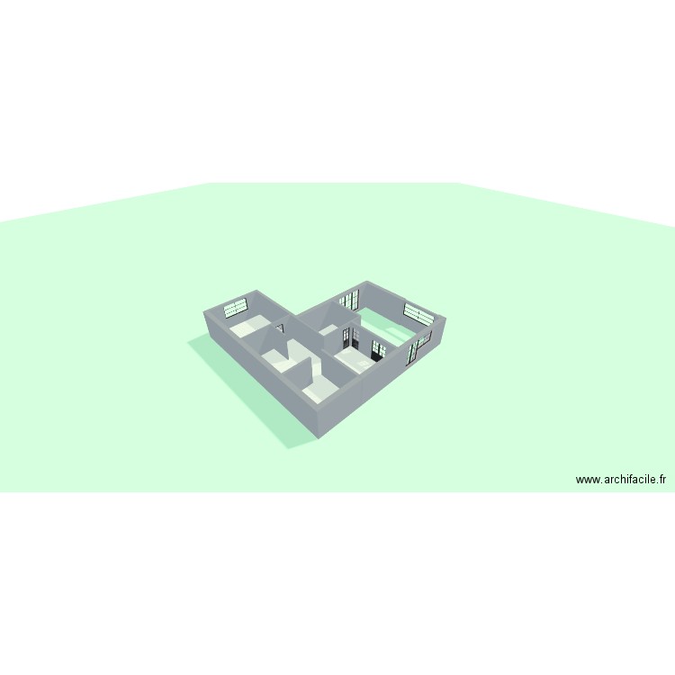 Plan de la maison. Plan de 2 pièces et 87 m2