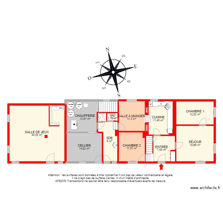 BI18337 -. Plan de 49 pièces et 626 m2