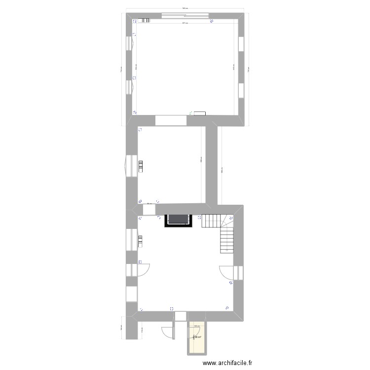 CARS. Plan de 1 pièce et 2 m2