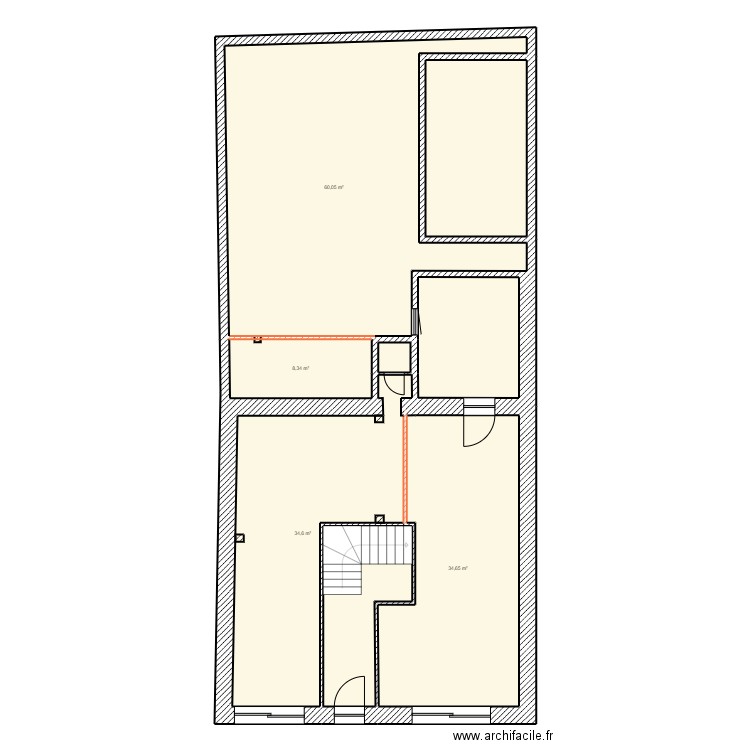 SCI LOUJUMAR. Plan de 8 pièces et 180 m2