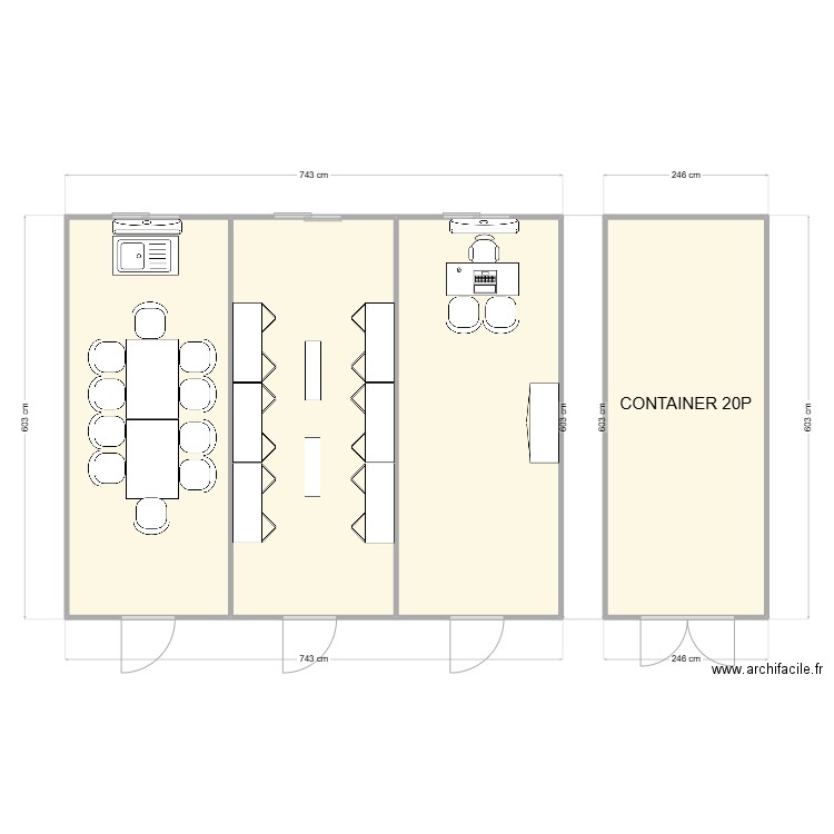 BOUYGUES CHANTIER APPRIEU 38. Plan de 4 pièces et 57 m2