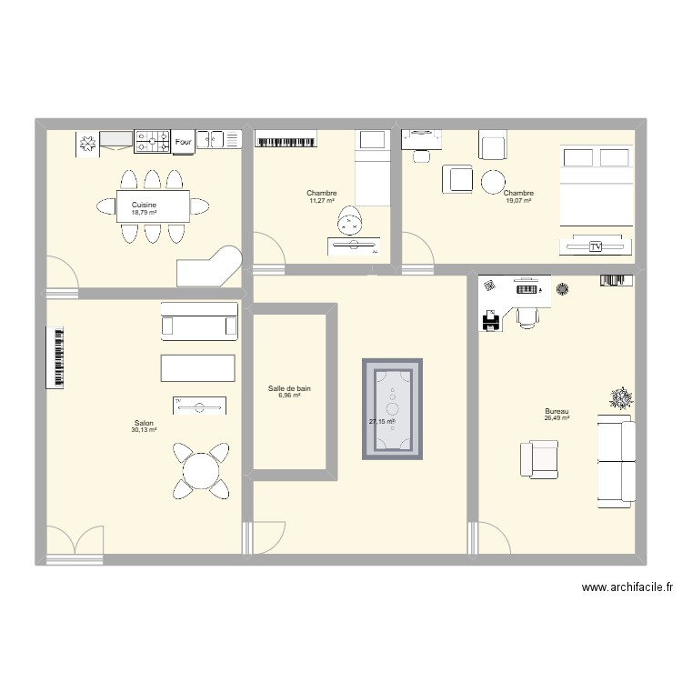 stg home plant. Plan de 7 pièces et 140 m2