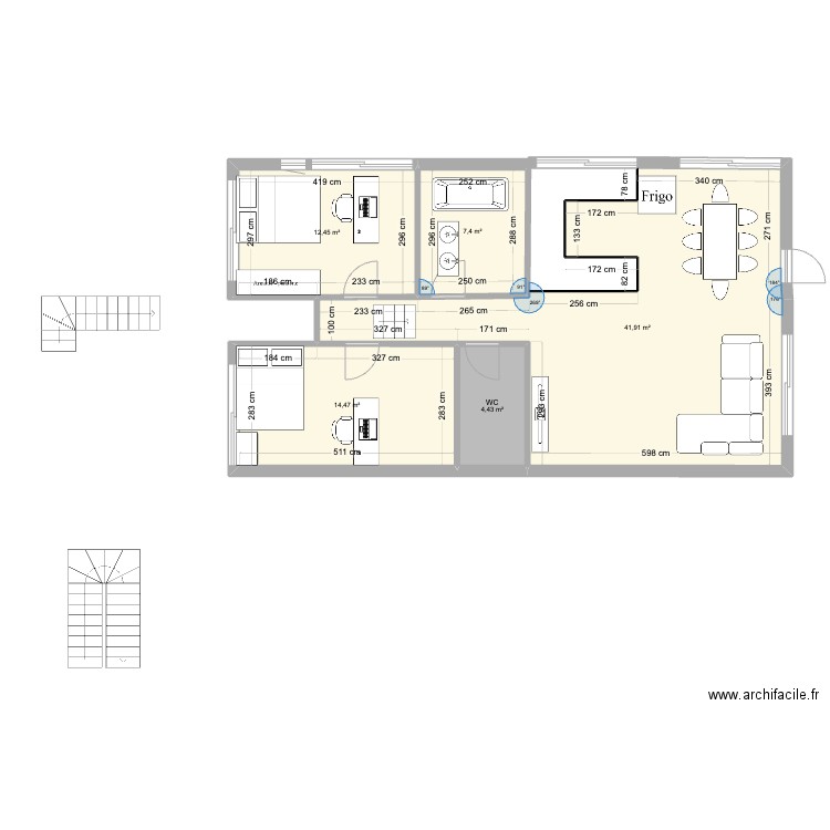 teste1. Plan de 5 pièces et 81 m2