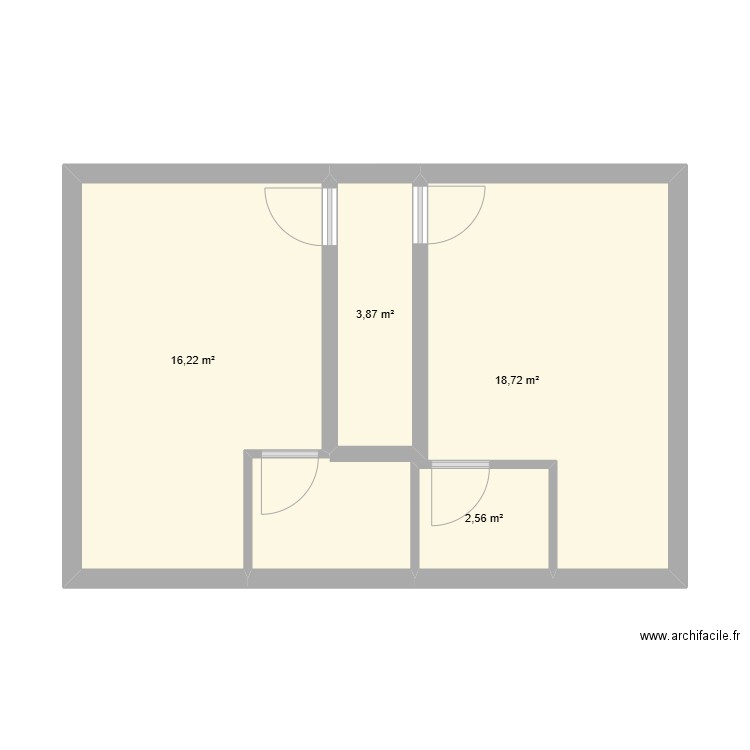 centre equestre 2. Plan de 4 pièces et 41 m2