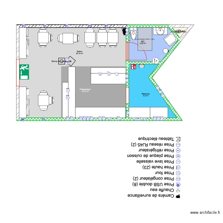 BBT V2. Plan de 5 pièces et 41 m2