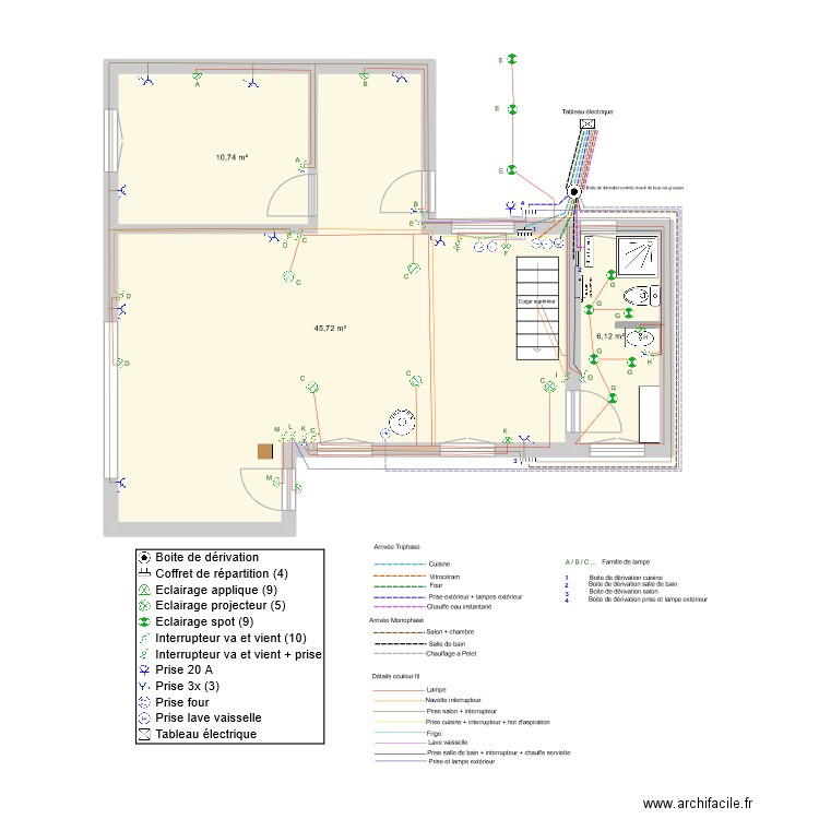 Chalet_v1. Plan de 5 pièces et 127 m2