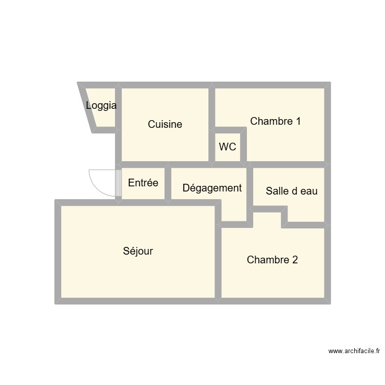 2502 SUCCESSION LAMY. Plan de 9 pièces et 14 m2