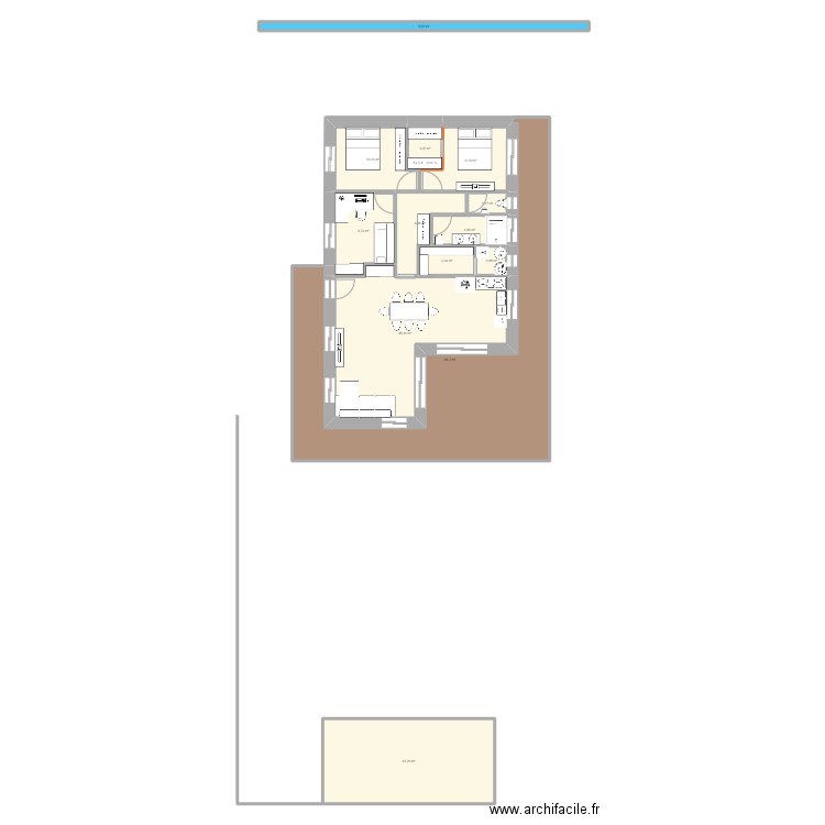 Mam's 2. Plan de 13 pièces et 192 m2