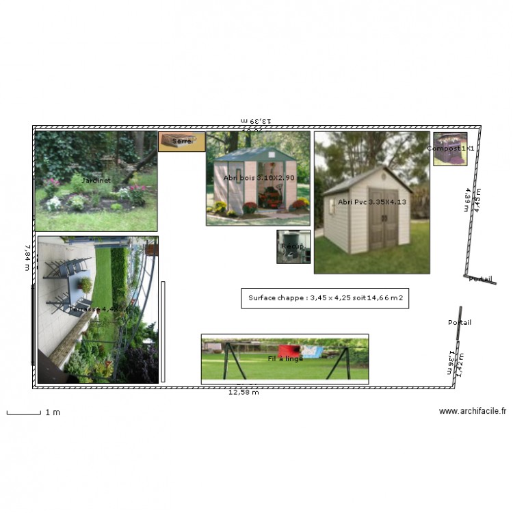 Plan jardin. Plan de 0 pièce et 0 m2