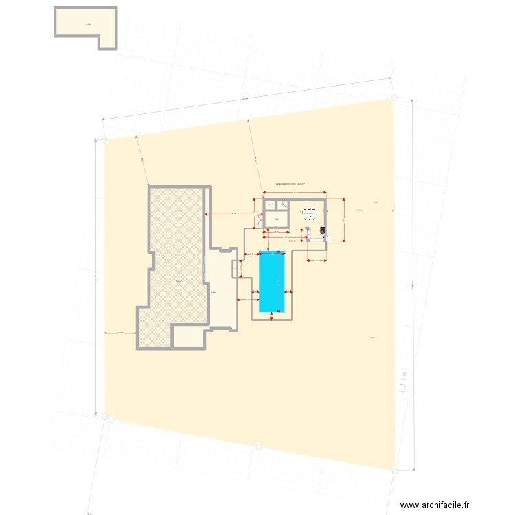 CUISINE D ETE PLAN DE MASSE. Plan de 0 pièce et 0 m2