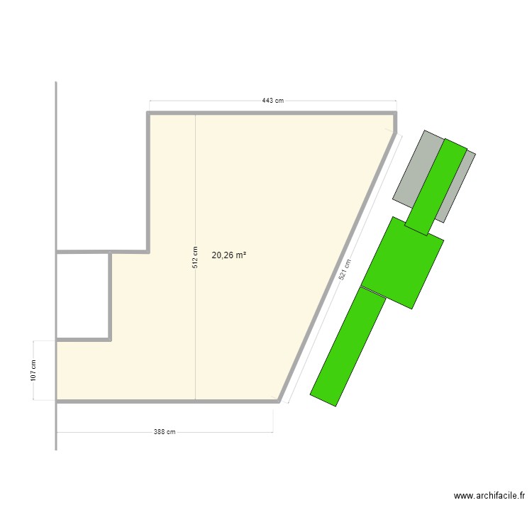 scoot toilettes. Plan de 0 pièce et 0 m2