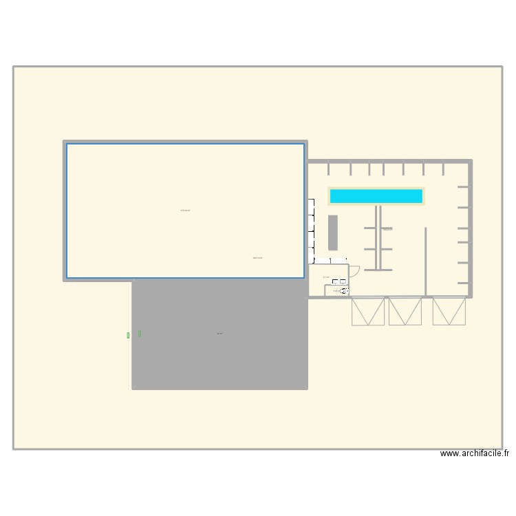 Atelier cap toulouse. Plan de 6 pièces et 1423 m2