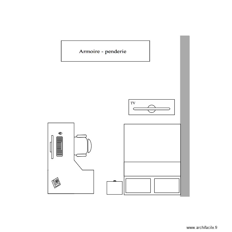 chambre 2. Plan de 0 pièce et 0 m2