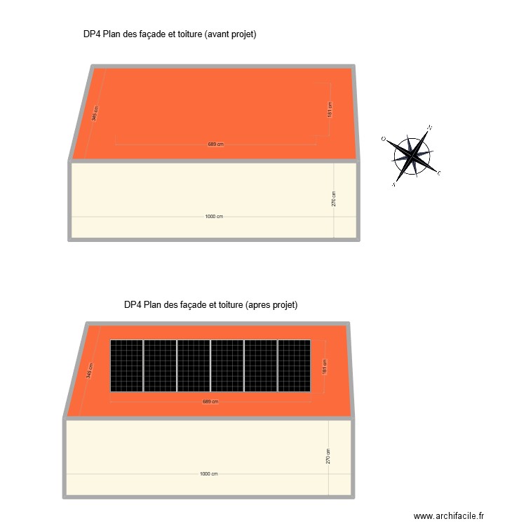 declercq. Plan de 4 pièces et 110 m2