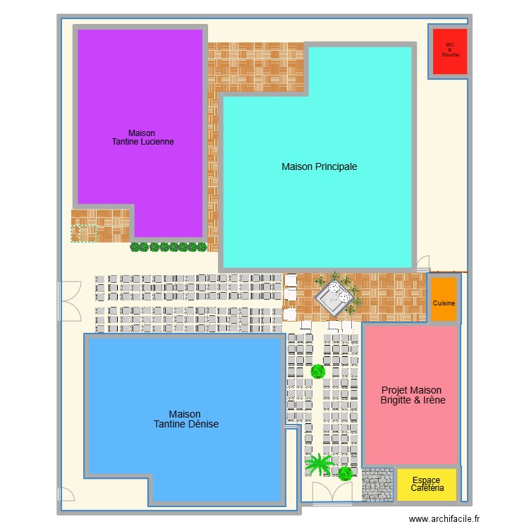 Projet Plan Occupation - Evenement. Plan de 8 pièces et 941 m2