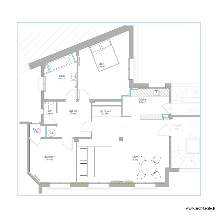 GARNIER 1. Plan de 0 pièce et 0 m2