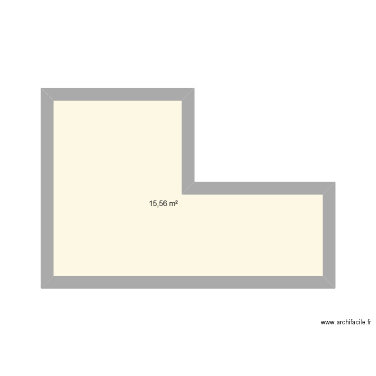 terrasse. Plan de 1 pièce et 16 m2